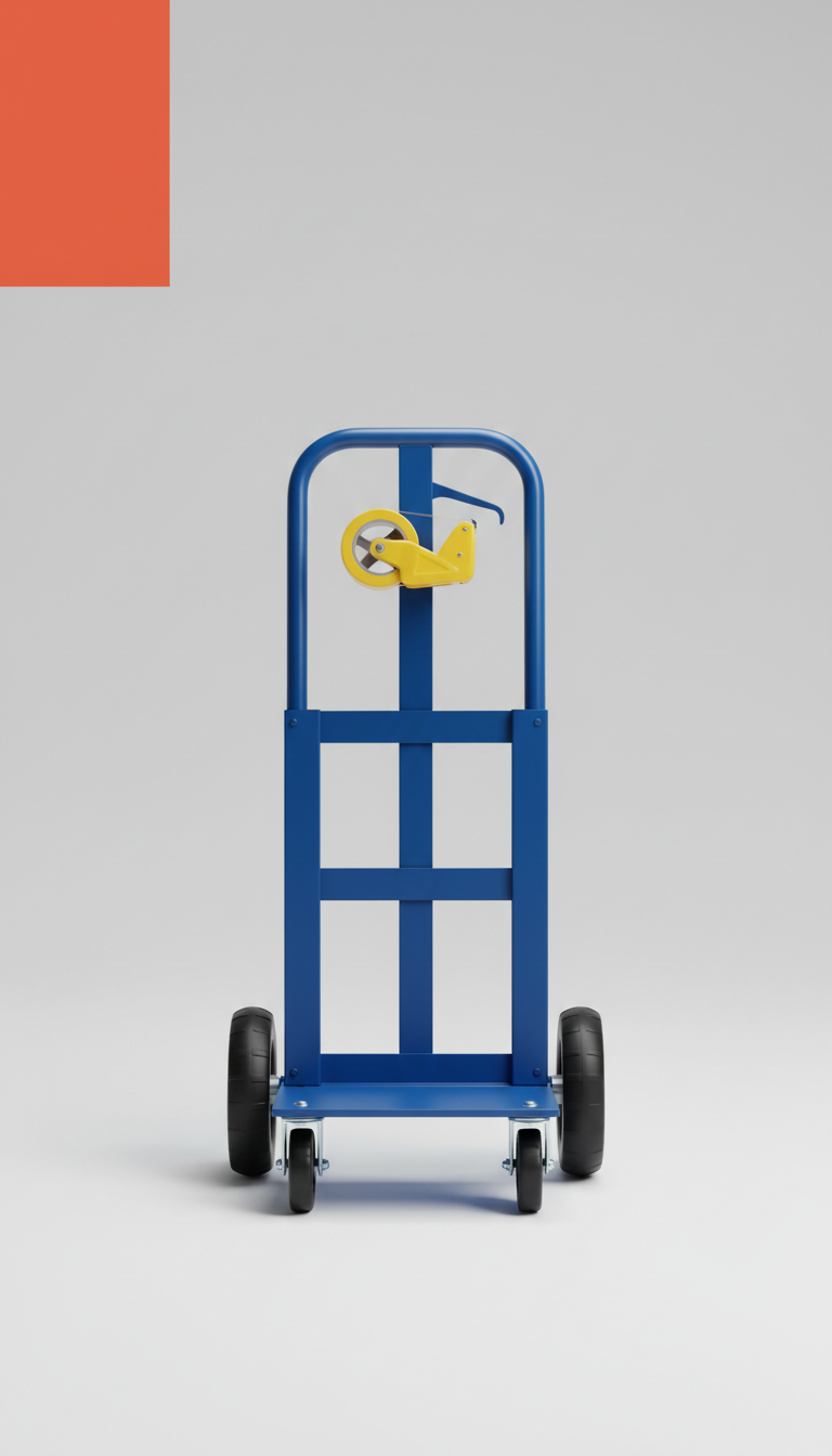 Electric Blue Dolly With Tape Dispenser