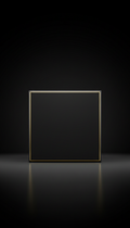 Matte Black Moving Box with Gold Trim