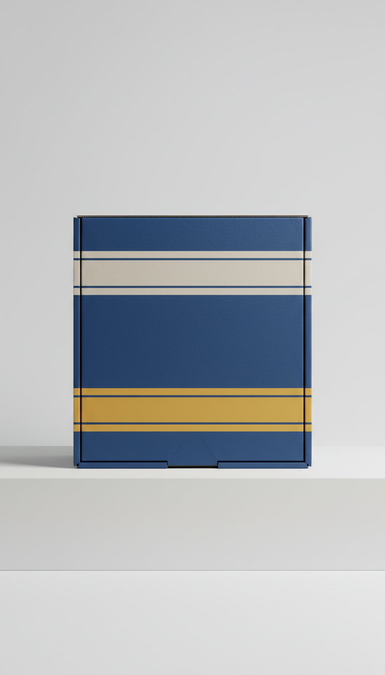 Branded moving box with reinforced sides